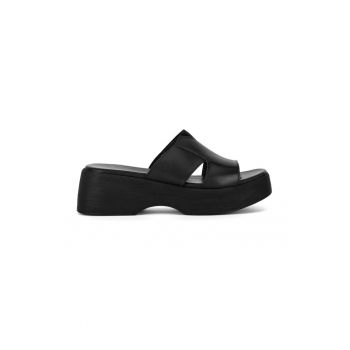 Slapi dama - 590559 - Piele naturala - Negru -