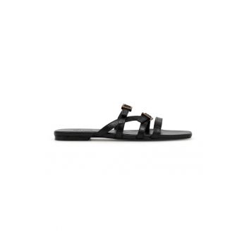 Slapi dama - 590559 - Piele naturala - Negru