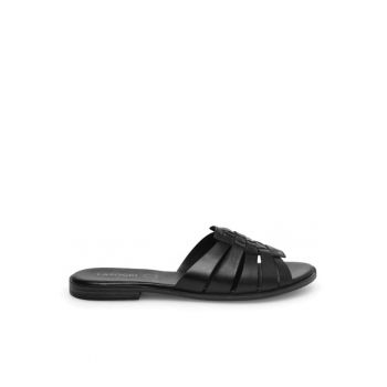 Slapi dama - 72640 - Piele naturala - Negru