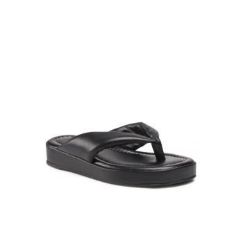 Papuci dama - 300277058 - Piele naturala - Negru