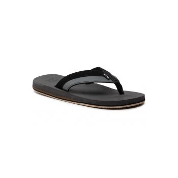 Papuci flip-flop barbati - 301191674 - Piele ecologica - Negru