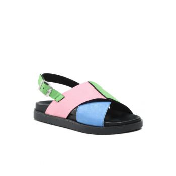 Papuci flip-flop dama - Textil - Negru