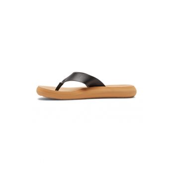 Papuci flip-flop de piele ecologica Colette