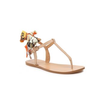 Sandale dama - 302095339 - Piele naturala - Bej