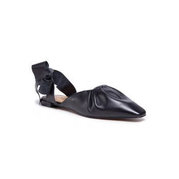 Sandale dama - Piele naturala - Negru -