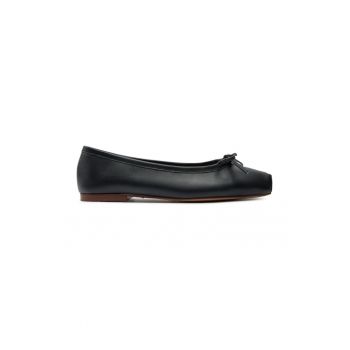 Balerini dama - 304425 - Piele naturala - Negru