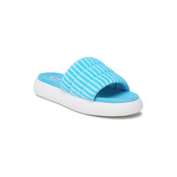 Papuci flip-flop dama - 303002855 - Textil - Albastru