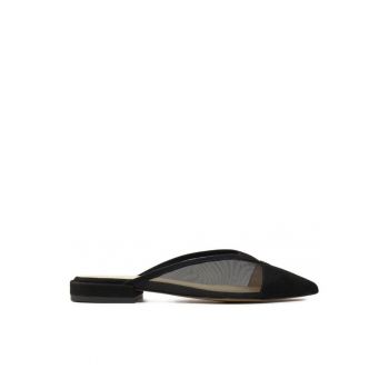 Sandale dama 303970147 - Piele intoarsa/Sintetic - Negru