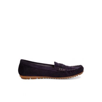 Mocasini dama 302221042 - Piele intoarsa - 36 EU - Bleumarin