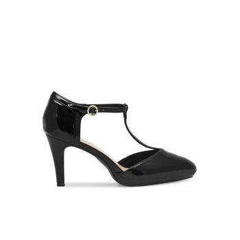 Pantofi dama - Sintetic - Negru