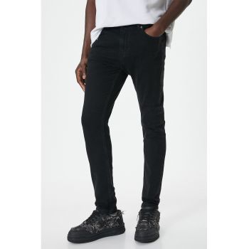 Blugi skinny cu talie joasa