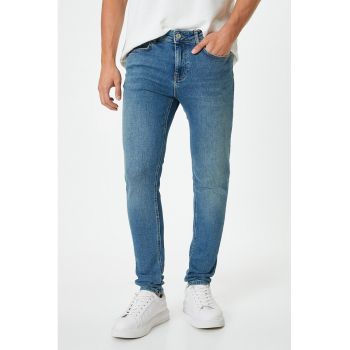 Blugi skinny cu talie joasa