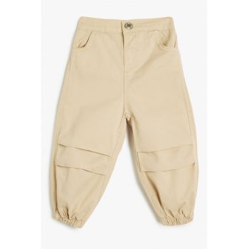 Pantaloni relaxed fit din bumbac