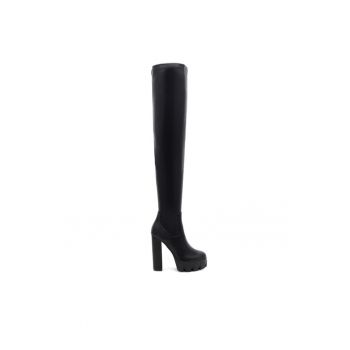 Botine dama - 590558803259537 - Piele ecologica - Negru