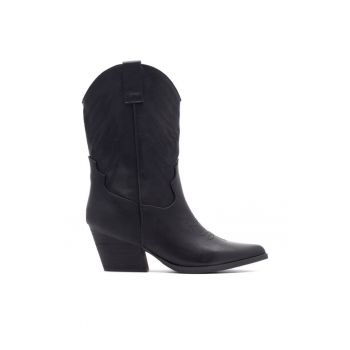 Botine dama - 590558804956237 - Sintetic - Negru