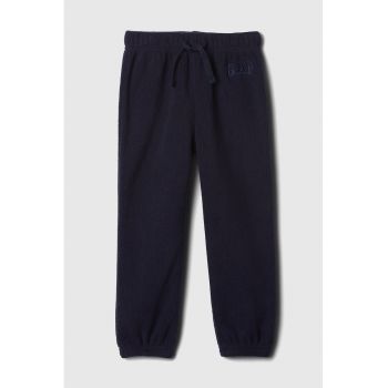 Pantaloni de trening cu blana sherpa si snur