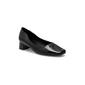 Pantofi dama - 325840 - Piele lacuita - Negru