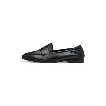 Pantofi loafer de piele varf rotund