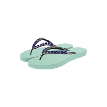 Papuci flip-flop cu cristale