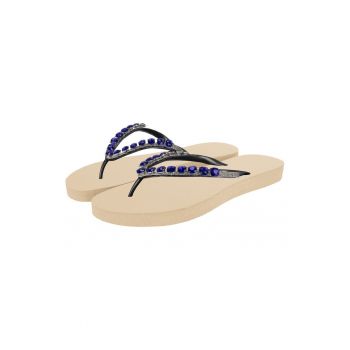 Papuci flip-flop cu cristale