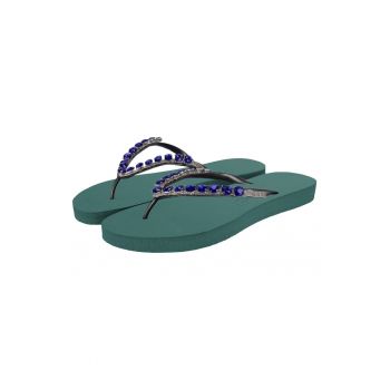 Papuci flip-flop cu cristale