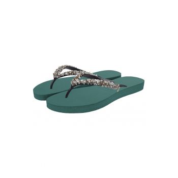 Papuci flip-flop cu margele Classic Aby