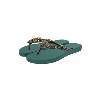 Papuci flip-flop cu strasuri Alexia