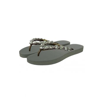 Papuci flip-flop cu strasuri Beatrix