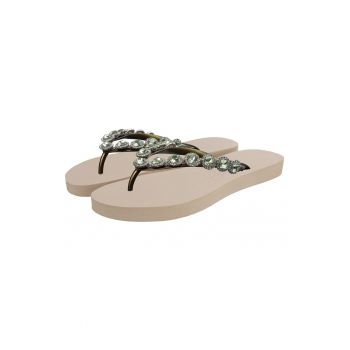 Papuci flip-flop cu strasuri Beatrix