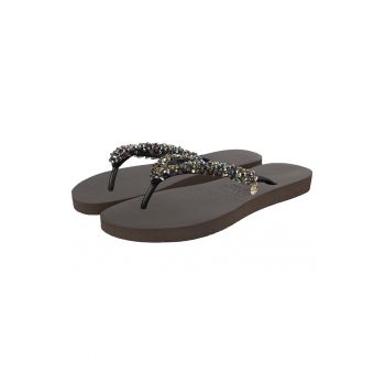 Papuci flip-flop cu strasuri Classic Aby