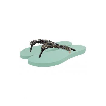 Papuci flip-flop cu strasuri Classic Aby