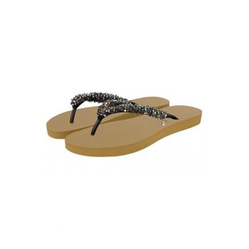 Papuci flip-flop cu strasuri Classic Aby