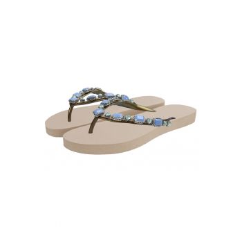 Papuci flip-flop cu strasuri Copa Cabana