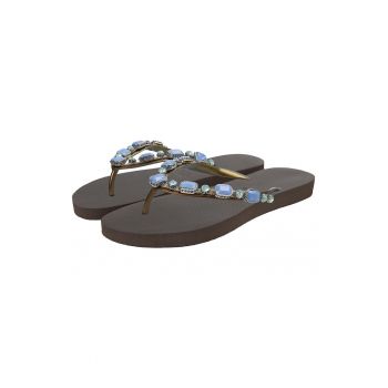 Papuci flip-flop cu strasuri Copa Cabana