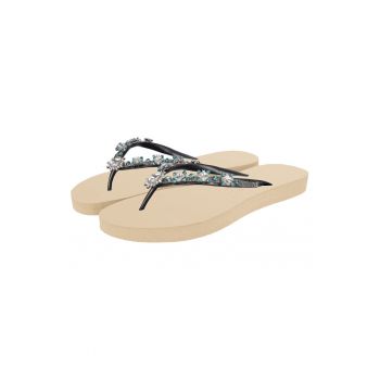 Papuci flip-flop cu strasuri Dolce Chrystal