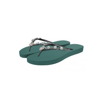 Papuci flip-flop cu strasuri Dolce Chrystal