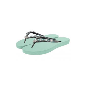 Papuci flip-flop cu strasuri Dolce Chrystal