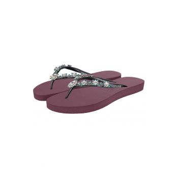 Papuci flip-flop cu strasuri Dolce Chrystal