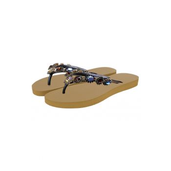 Papuci flip-flop cu strasuri Monroe