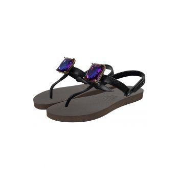 Papuci flip-flop cu strasuri Selena