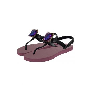 Papuci flip-flop cu strasuri Selena