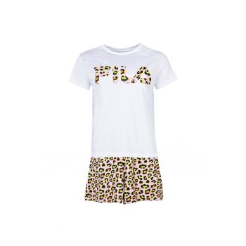 Pijama scurta cu animal print