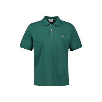 Tricou polo din bumbac pique Shield