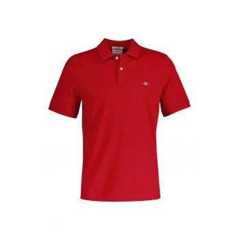 Tricou polo din bumbac pique Shield