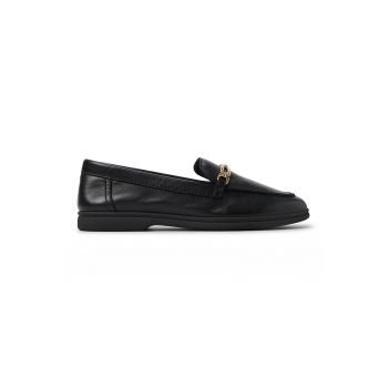 Pantofi loafer cu aplicatie metalica Caninus