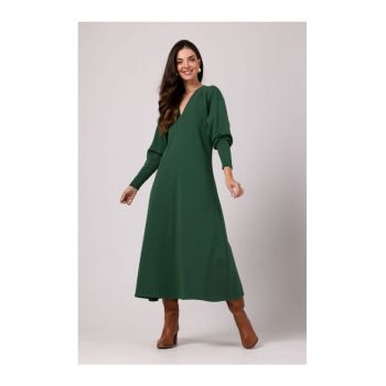 Rochie maxi dama - Claudas - verde inchis