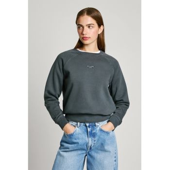 Bluza de trening cu decolteu la baza gatului si maneci raglan