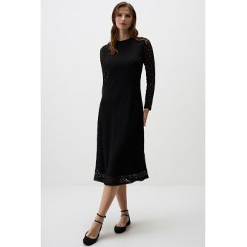 Rochie midi cu croiala in A