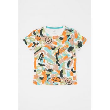 Tricou din amestec de bumbac cu model