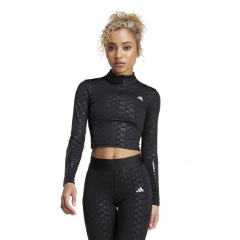 Bluza crop cu logo - pentru fitness